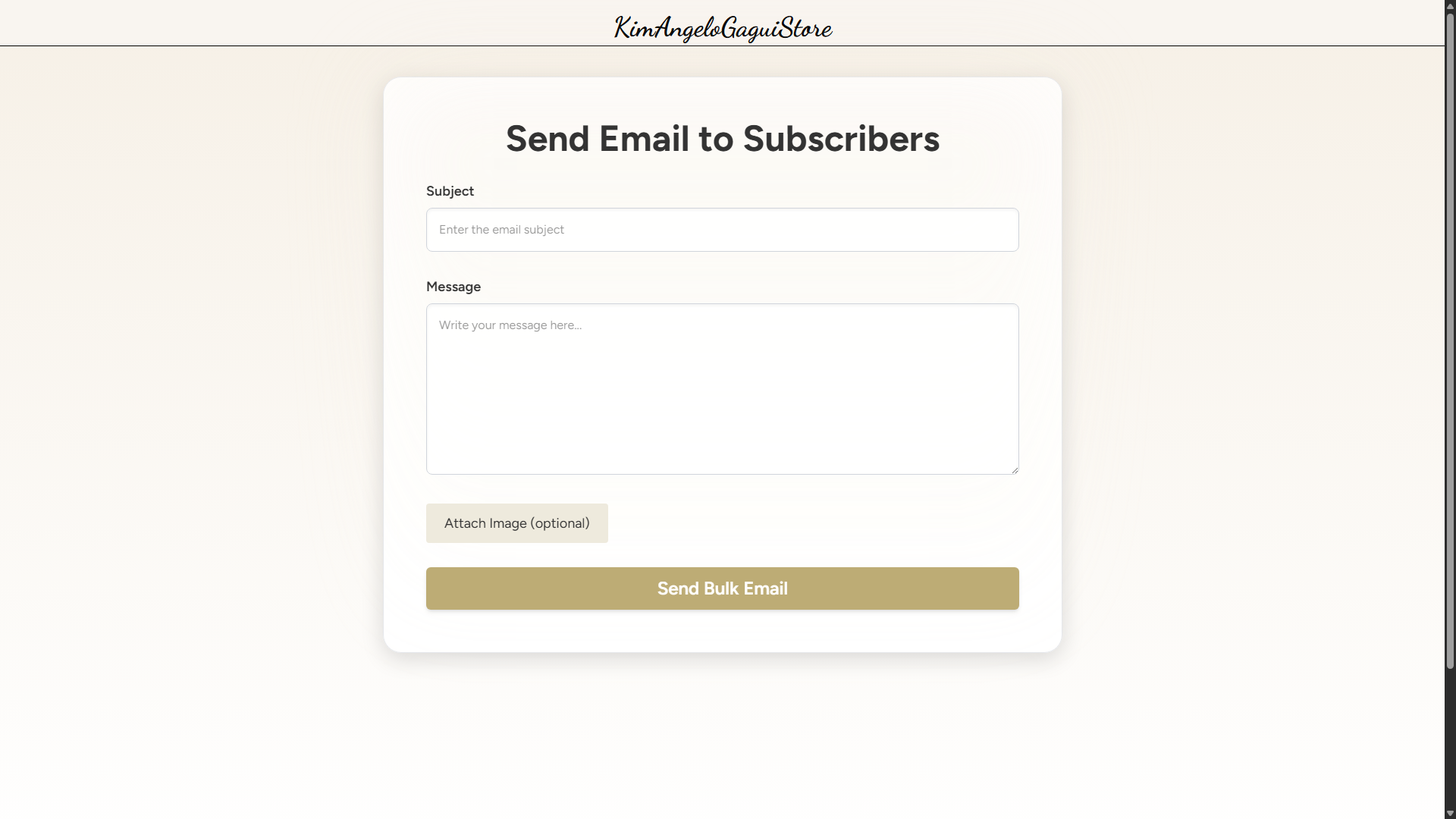 Bulk Email Notification System