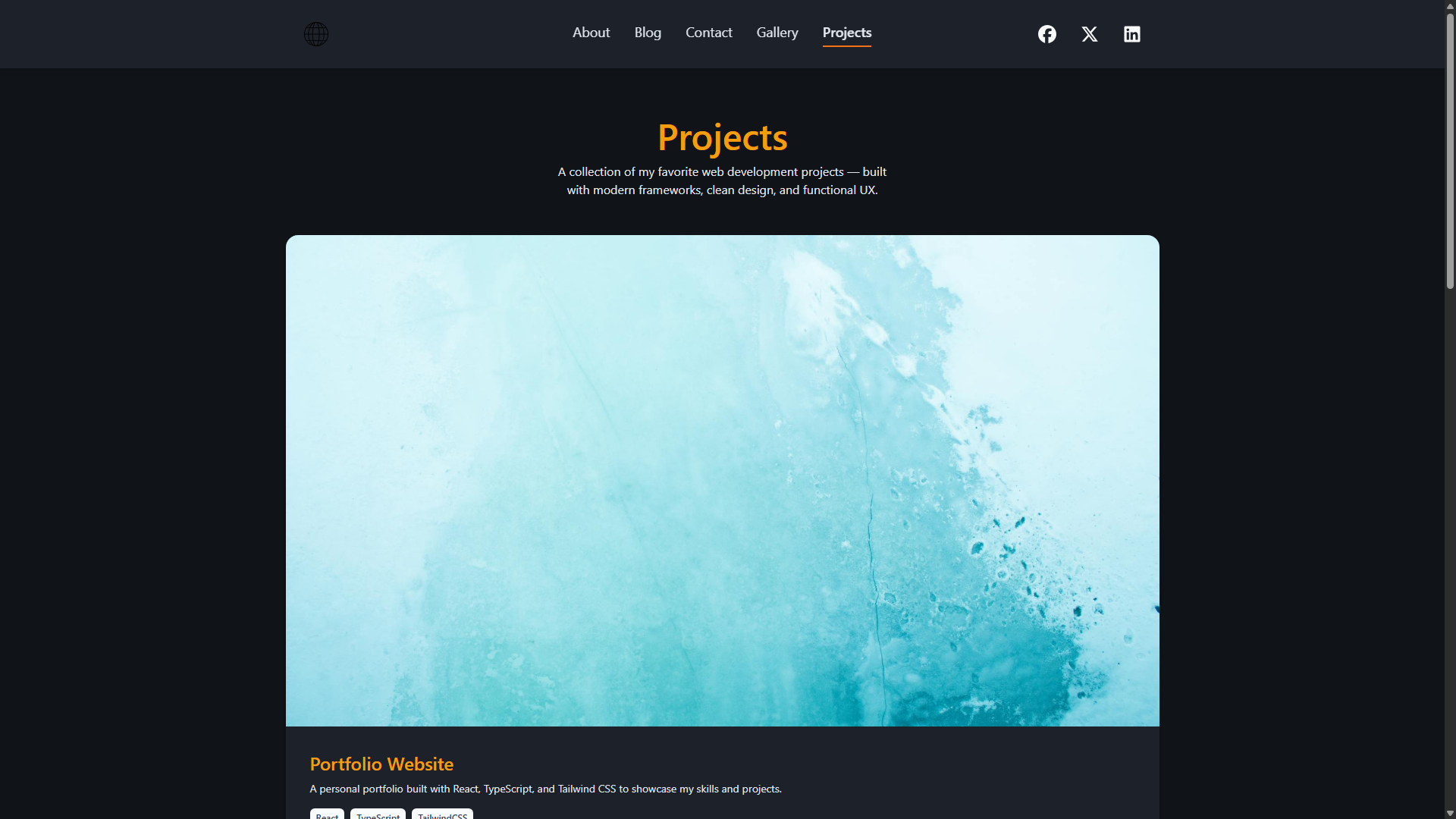Projects Page